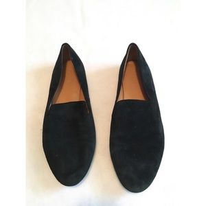 J Crew Black Suede Leather Flats Size 9